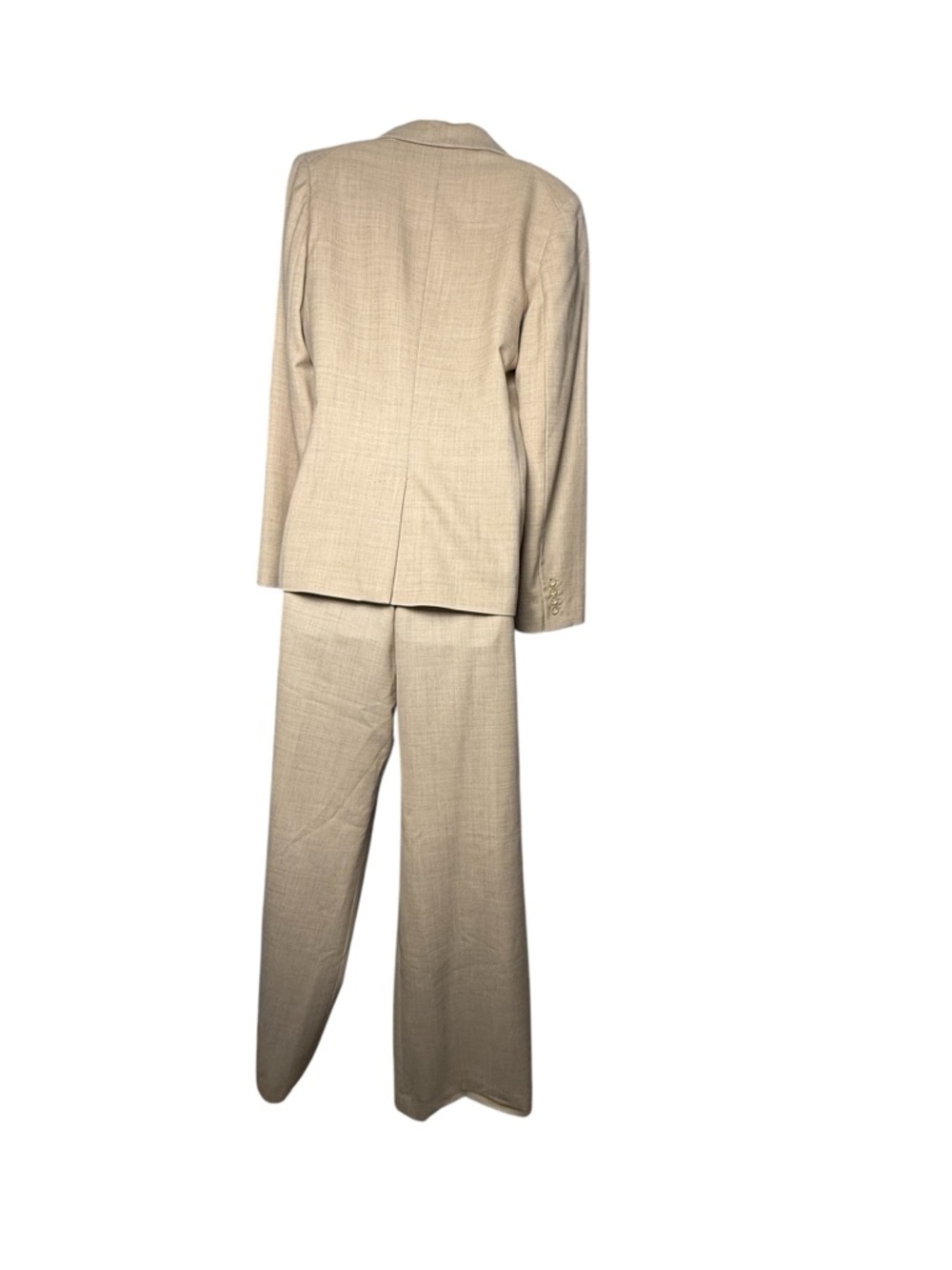 Banana Republic Tan Wool Silk Professional Business SuitJacket 8 Pants 10 - Picture 4 of 11